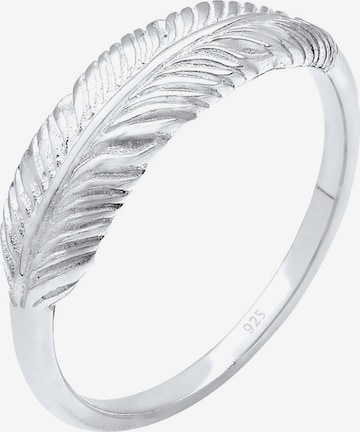 ELLI Ring 'Feder' in Silver: front