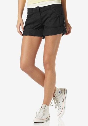 KangaROOS Regular Shorts in Schwarz: predná strana