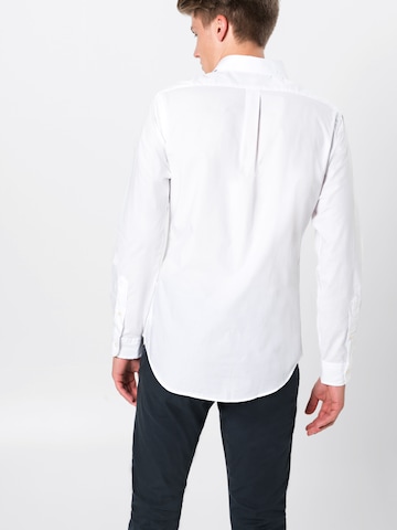 Coupe slim Chemise Polo Ralph Lauren en blanc : derrière