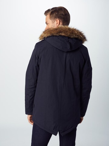 INDICODE JEANS Winterparka 'Leake' in Zwart: terug