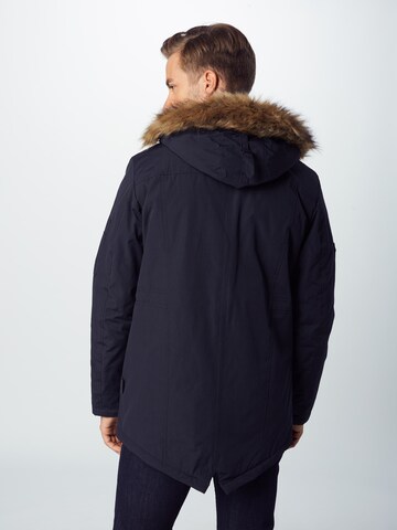 INDICODE JEANS Parka 'Leake' in Schwarz: zadná strana