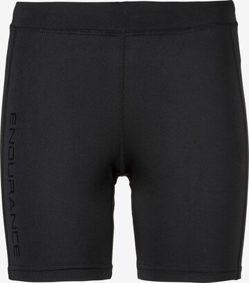 ENDURANCE Skinny Sportshorts 'Mahana' in Schwarz: predná strana