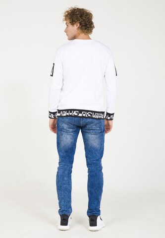 Sweat-shirt PLUS EIGHTEEN en blanc