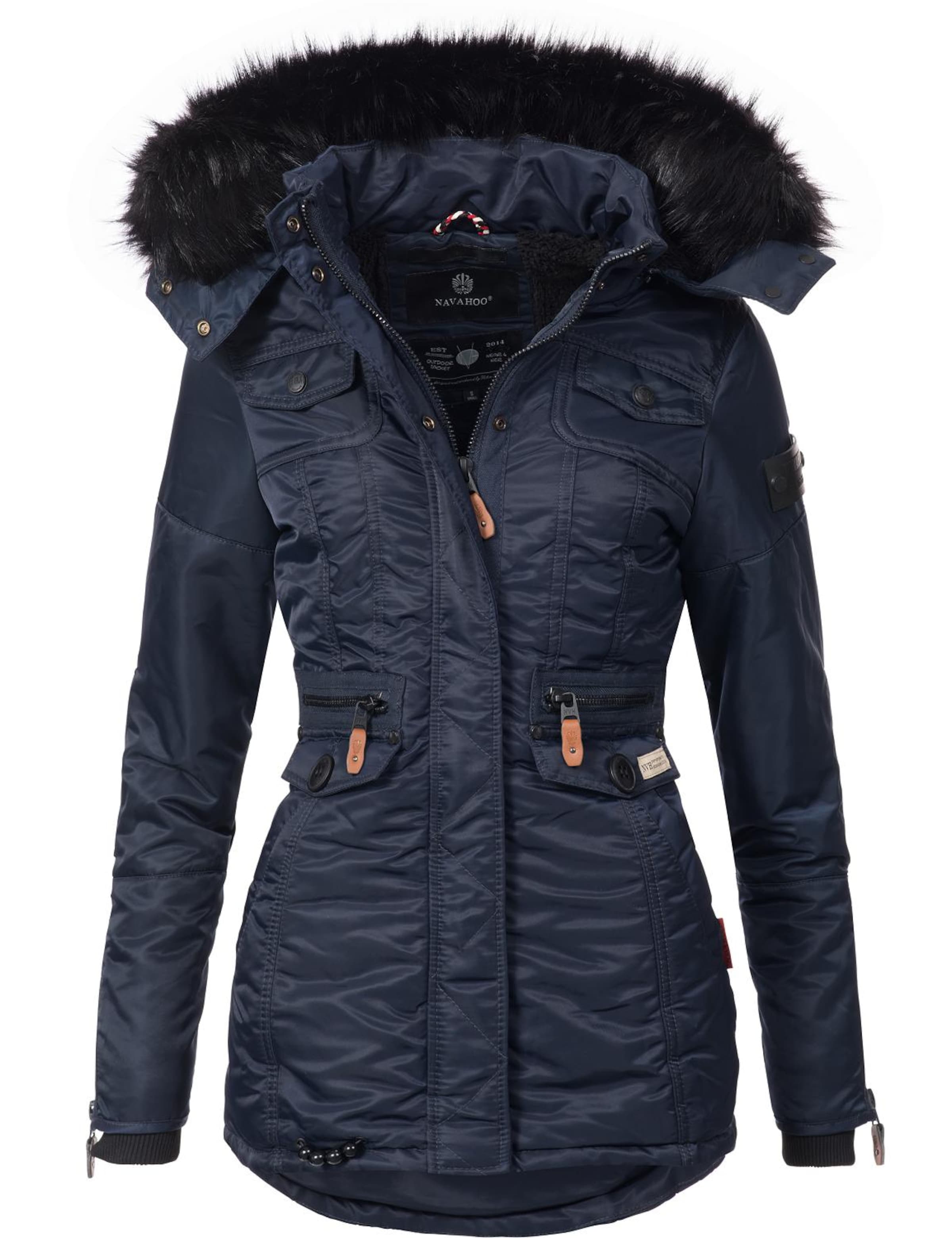 NAVAHOO Parka 'Schätzchen' in Blau: Vorderseite