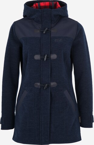 JACK WOLFSKIN Between-Seasons Coat 'Edmonton' in Blue: front