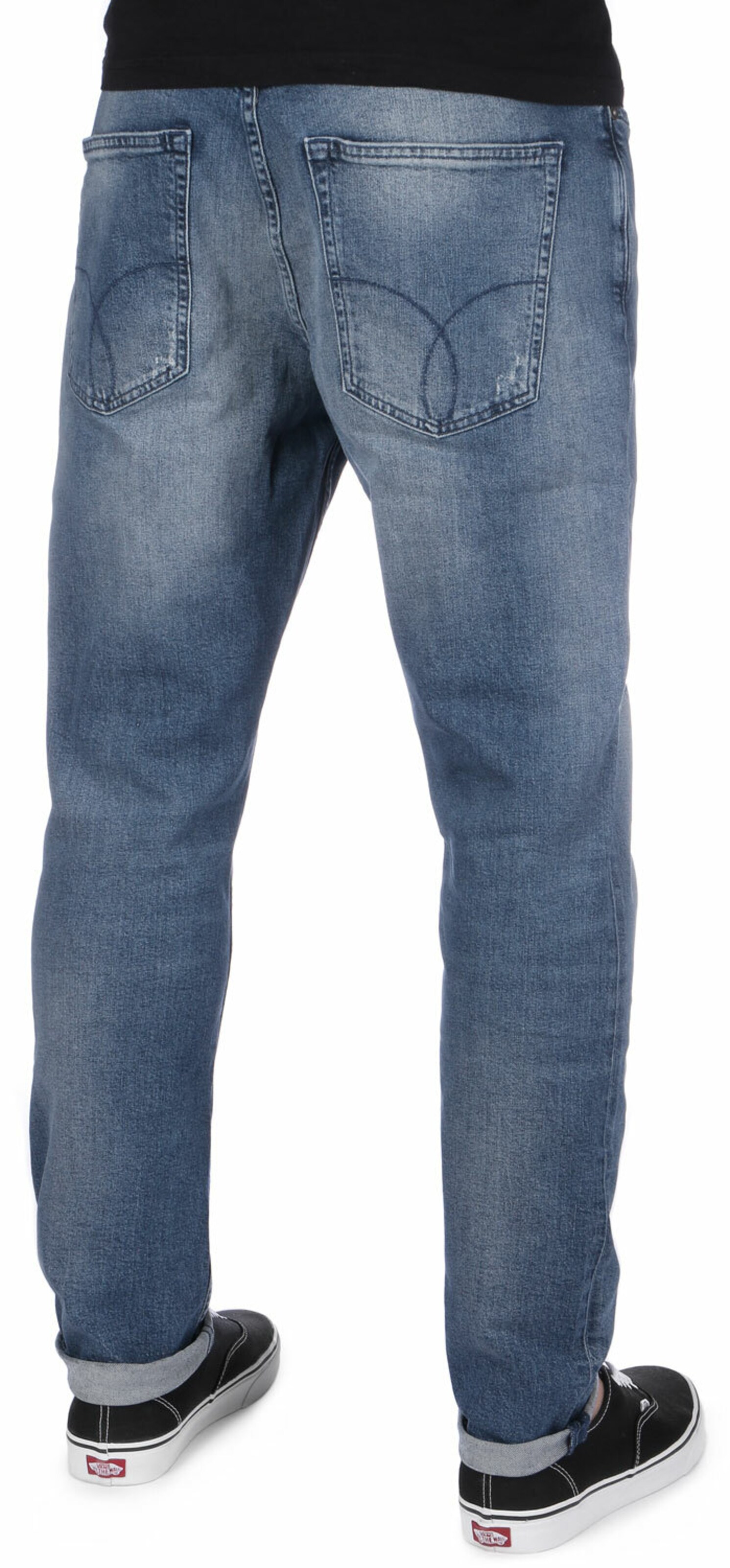 Homme Jean Regular Taper Calvin Klein Jeans en Bleu 