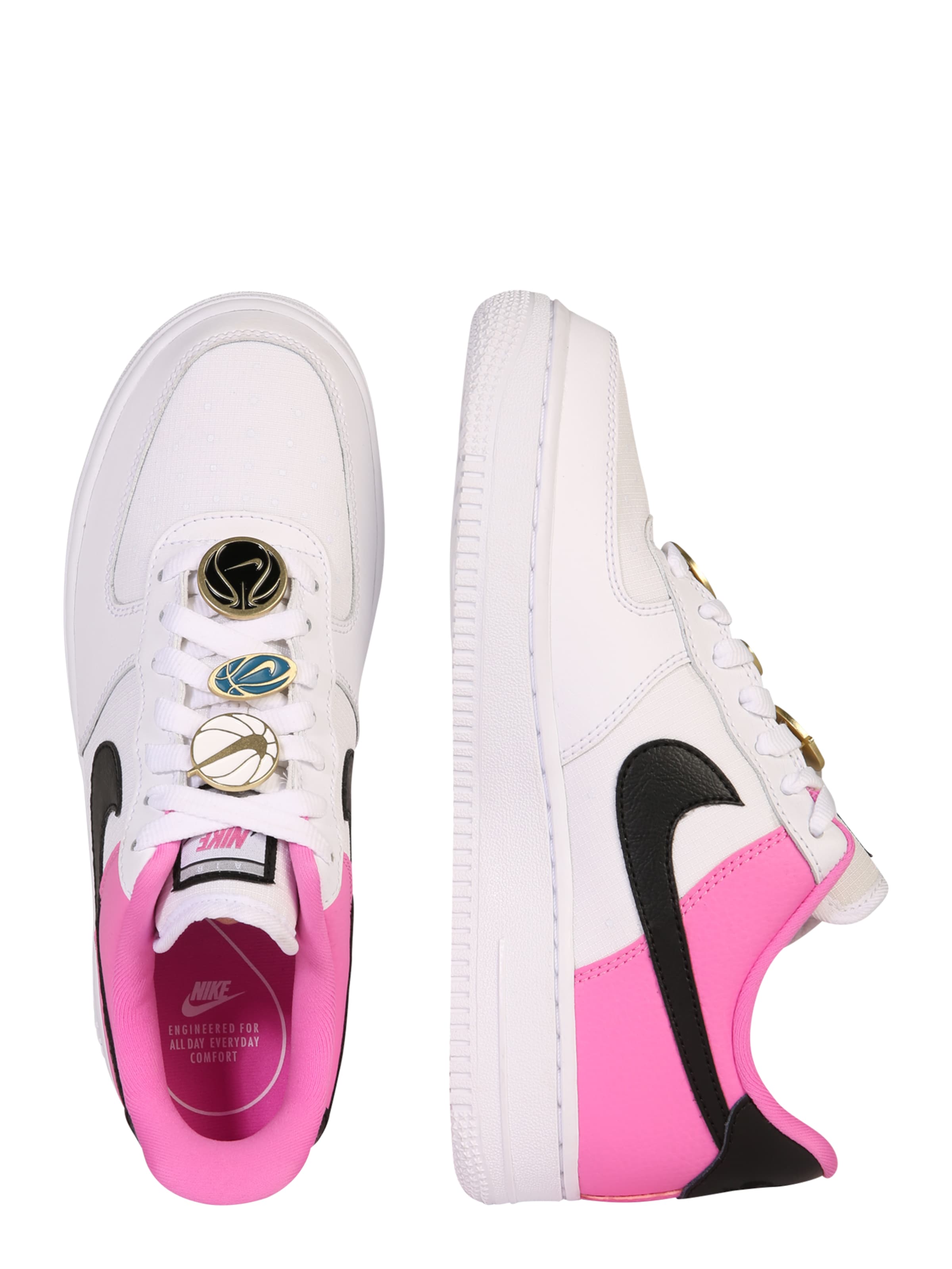 nike air force schwarz pink