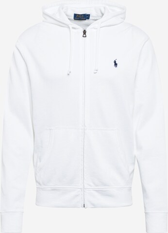 Polo Ralph Lauren Regular Fit Sweatjakke i hvid: forside