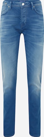 JACK & JONES Slimfit Jeans 'Tim Leon' in Blauw: voorkant