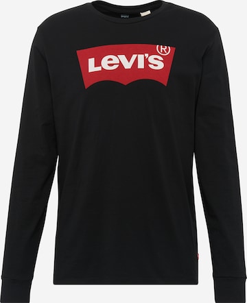 LEVI'S Shirt 'LS STD GRAPHIC TEE BLACKS' in Schwarz: predná strana