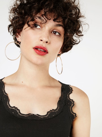 rosemunde Top 'vintage lace' - fekete