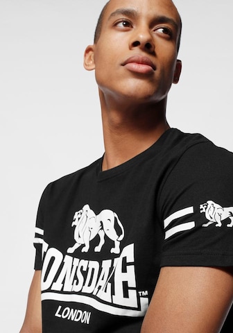 LONSDALE Shirt in Zwart