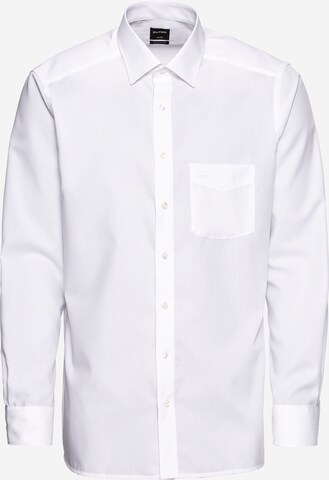 OLYMP Regular fit Button Up Shirt 'Luxor' in White: front