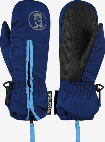 TROLLKIDS Athletic Gloves in Blue: front