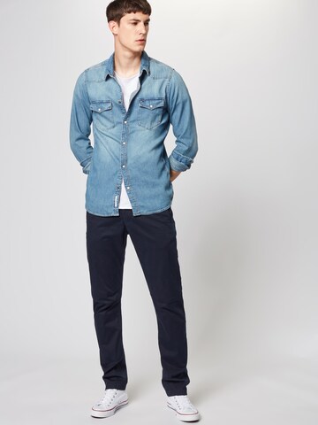 G-STAR Slimfit Chino kalhoty 'Vetar slim' – modrá