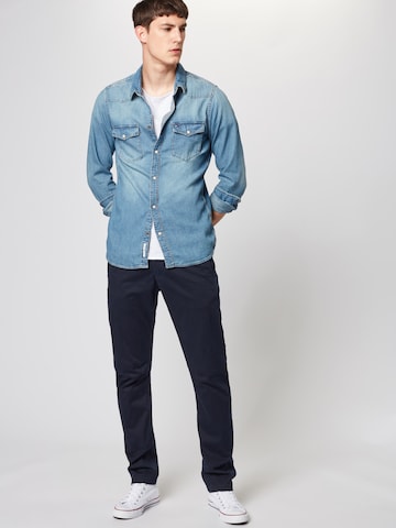 G-Star RAW Slimfit Chino kalhoty 'Vetar slim' – modrá