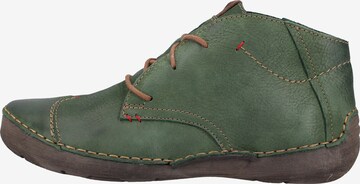 JOSEF SEIBEL Lace-Up Ankle Boots 'Fergey' in Green