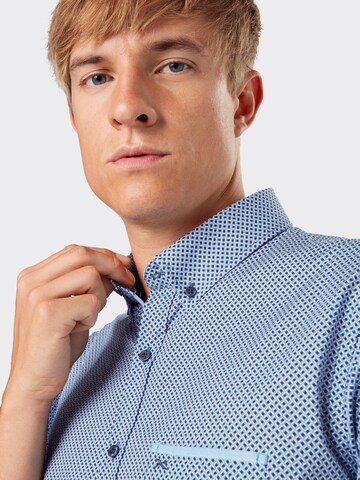 BRAX Slim fit Overhemd 'Dan' in Blauw