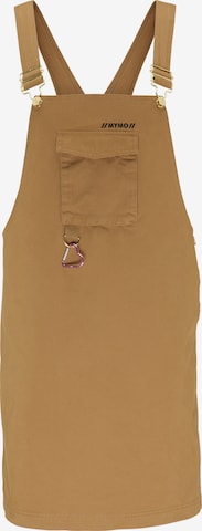 MYMO Overall Skirt in Brown: front