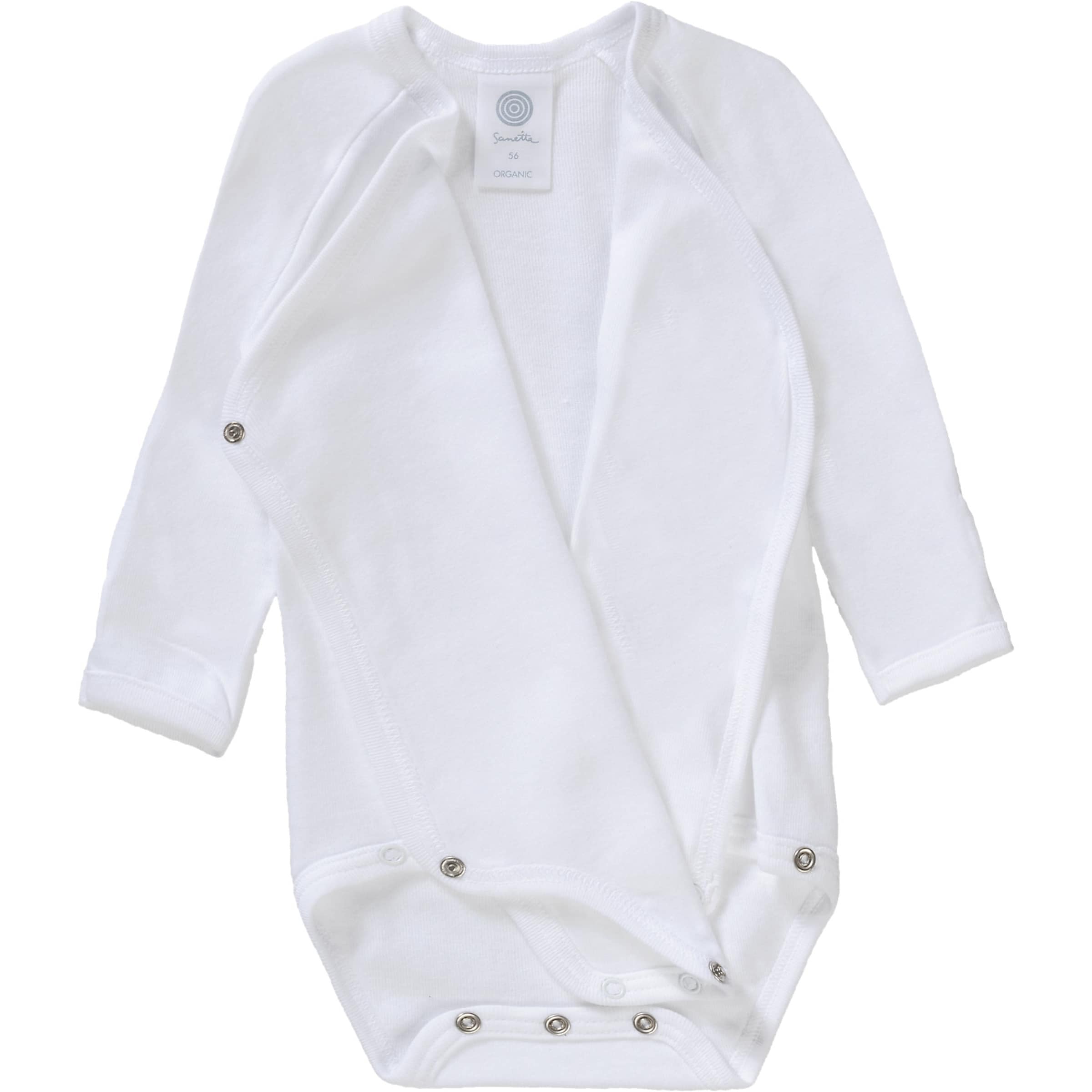 Tutina / body per bambino di Sanetta in bianco