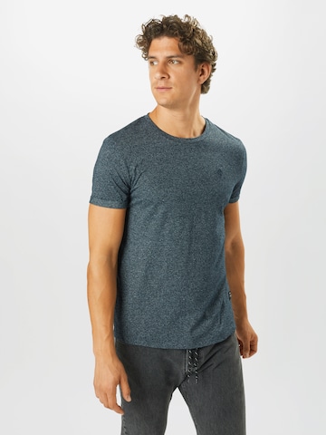 T-Shirt TOM TAILOR DENIM en bleu : devant