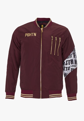 PLUS EIGHTEEN Between-Season Jacket in Red: front