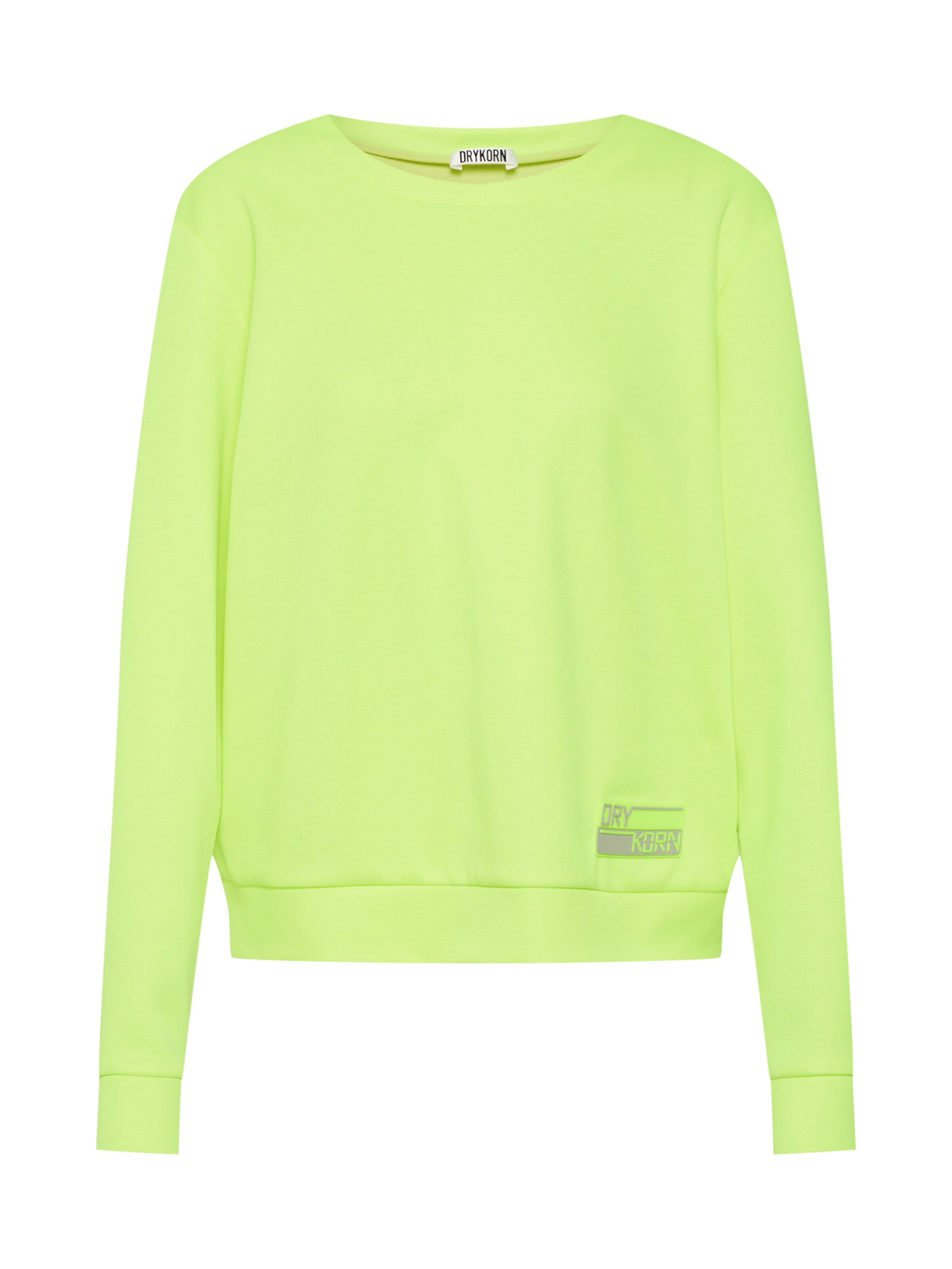 DRYKORN - Sweatshirt 'DEBRA_2' in de kleur Neongeel