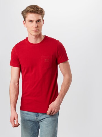 Superdry Regular fit Shirt in Rood: voorkant