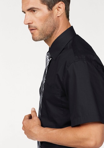 Man's World Regular fit Business Shirt in Black