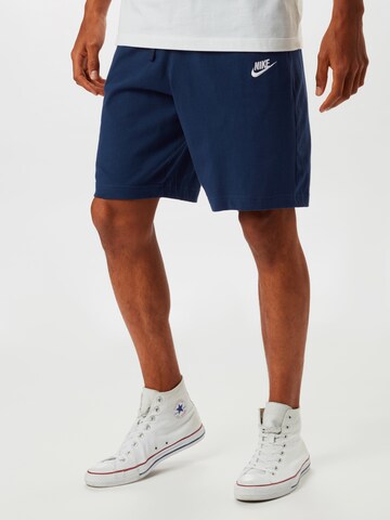 Nike Sportswear Regular Broek in Blauw: voorkant