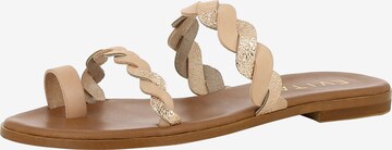 EVITA T-Bar Sandals 'Olimpia' in Beige: front