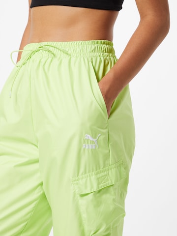 PUMA Tapered Cargobroek in Groen