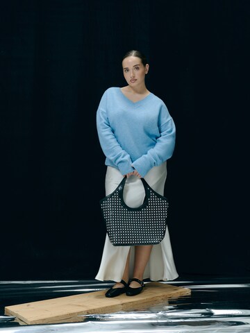 Knit Over Dress Layering Look