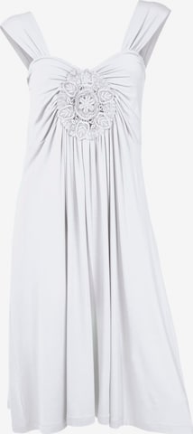 Robe de cocktail heine en blanc : devant