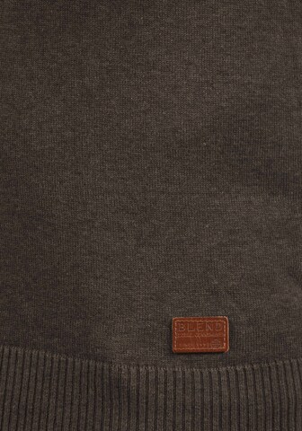 BLEND Strickpullover 'Lenny' in Braun