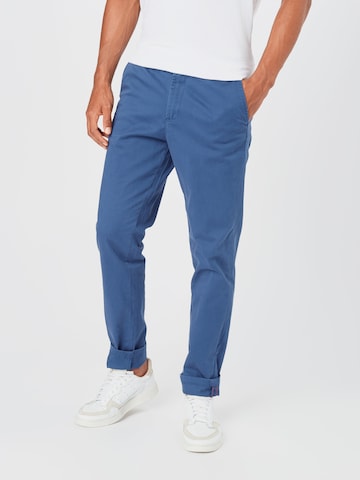 JACK & JONES Regularen Chino hlače 'Marco' | modra barva: sprednja stran