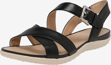 GEOX Remienkové sandále 'Vega' - Čierna: predná strana