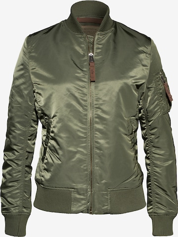 ALPHA INDUSTRIES Tussenjas in Groen: voorkant