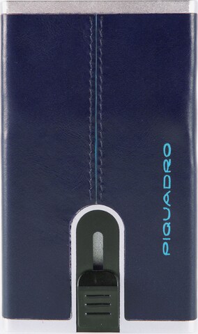 Piquadro Wallet 'Blue Square' in Blue: front