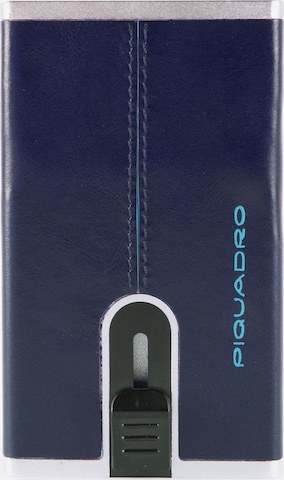 Piquadro Case 'Blue Square' in Blue: front