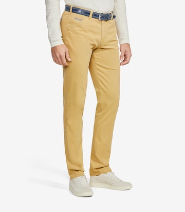 Meyer Hosen Slim fit Chino Pants 'Chicago' in Yellow: front