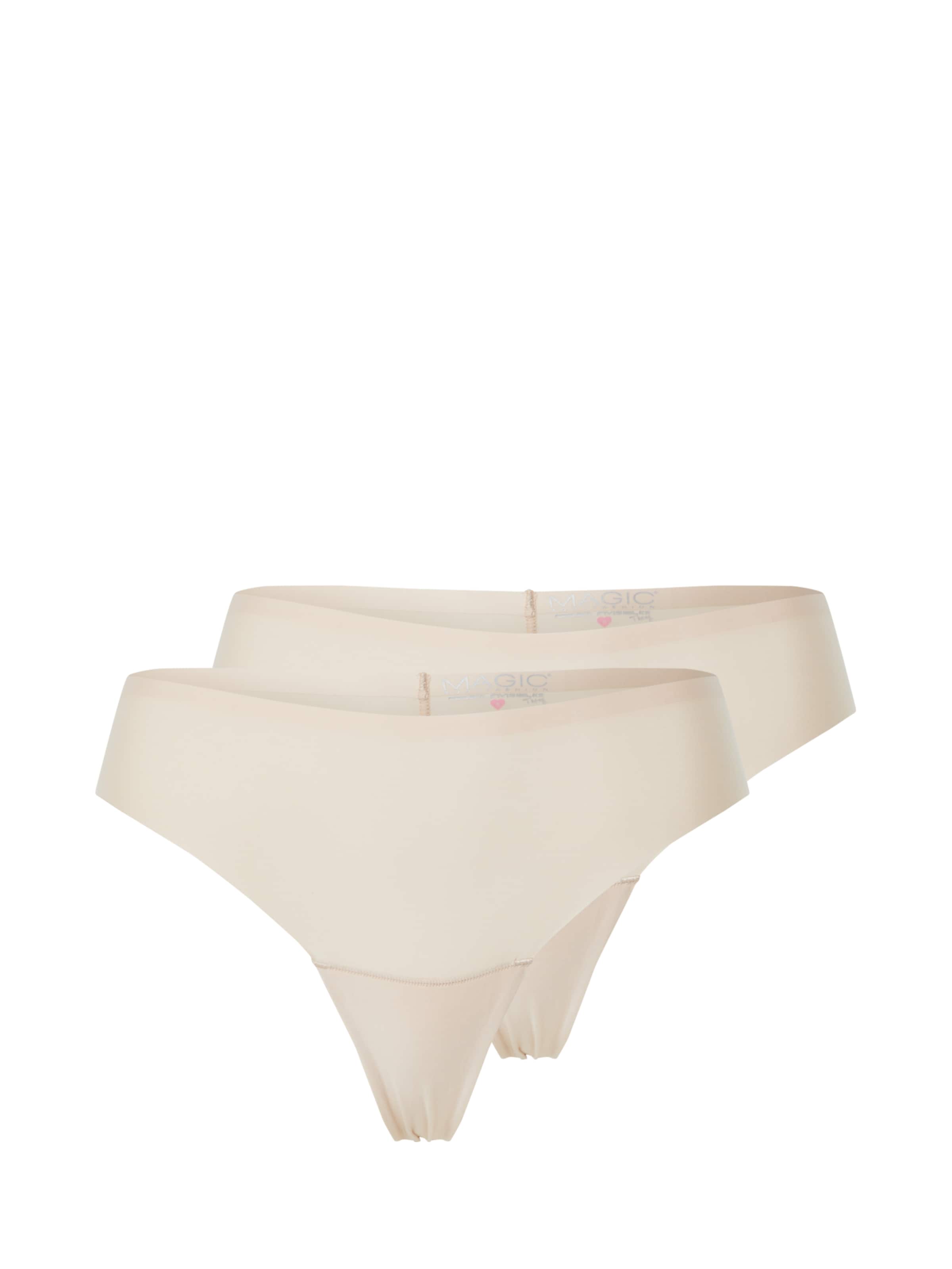 MAGIC Bodyfashionregular Tanga gaćice 'Dream Invisibles Thong' - bež boja: prednji dio