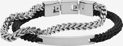 FOSSIL Bracelet in Black / Silver, Item view