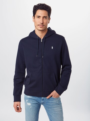 Polo Ralph Lauren Sweatvest in Blauw: voorkant