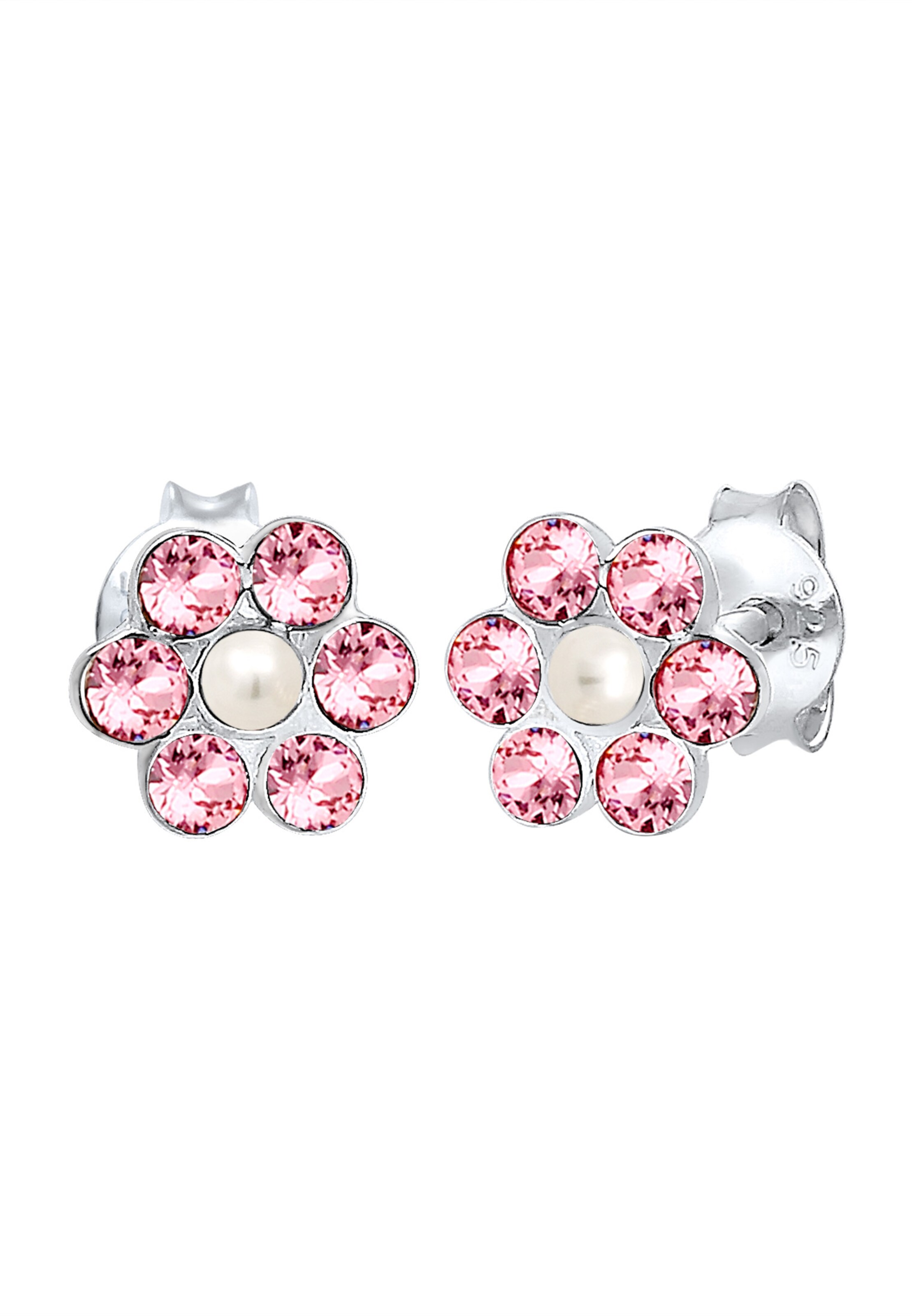 ELLI Ohrringe 'Blume' in Silber