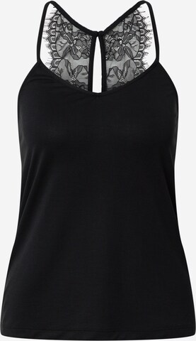 ICHI Top 'LIKE' in Black: front