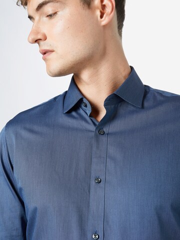 JACK & JONES Slim fit Button Up Shirt 'Blaroyal' in Blue