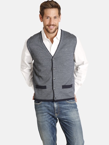 Jan Vanderstorm Gebreid vest 'Tane' in Blauw: voorkant