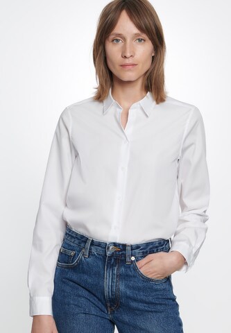 SEIDENSTICKER Blouse ' Schwarze Rose ' in White