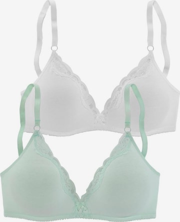 PETITE FLEUR Bra in Green: front